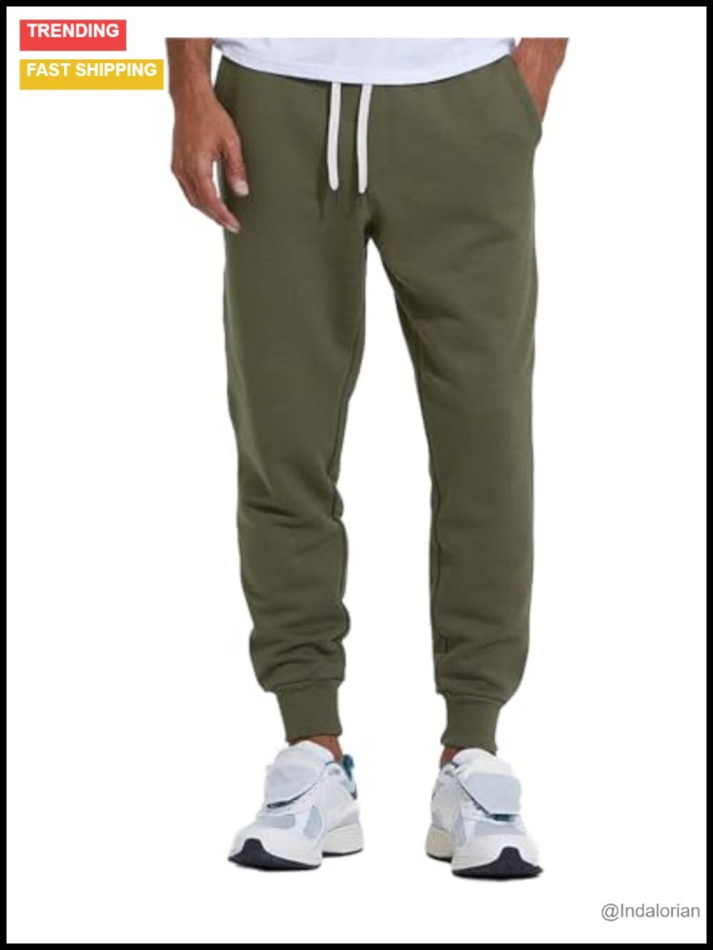 Men's Tapered Fleece Jogger Sweatpants with Pockets